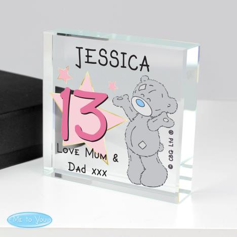 Personalised Me to You Sparkle & Shine Birthday Large Crystal Token Extra Image 3